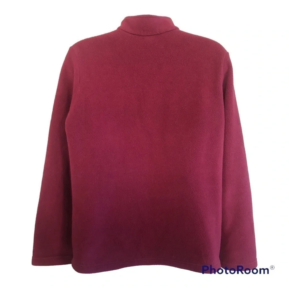 L.L. Bean Women's Cozy Fleece Mock Neck Quarter-Zip Put Sweater Size M